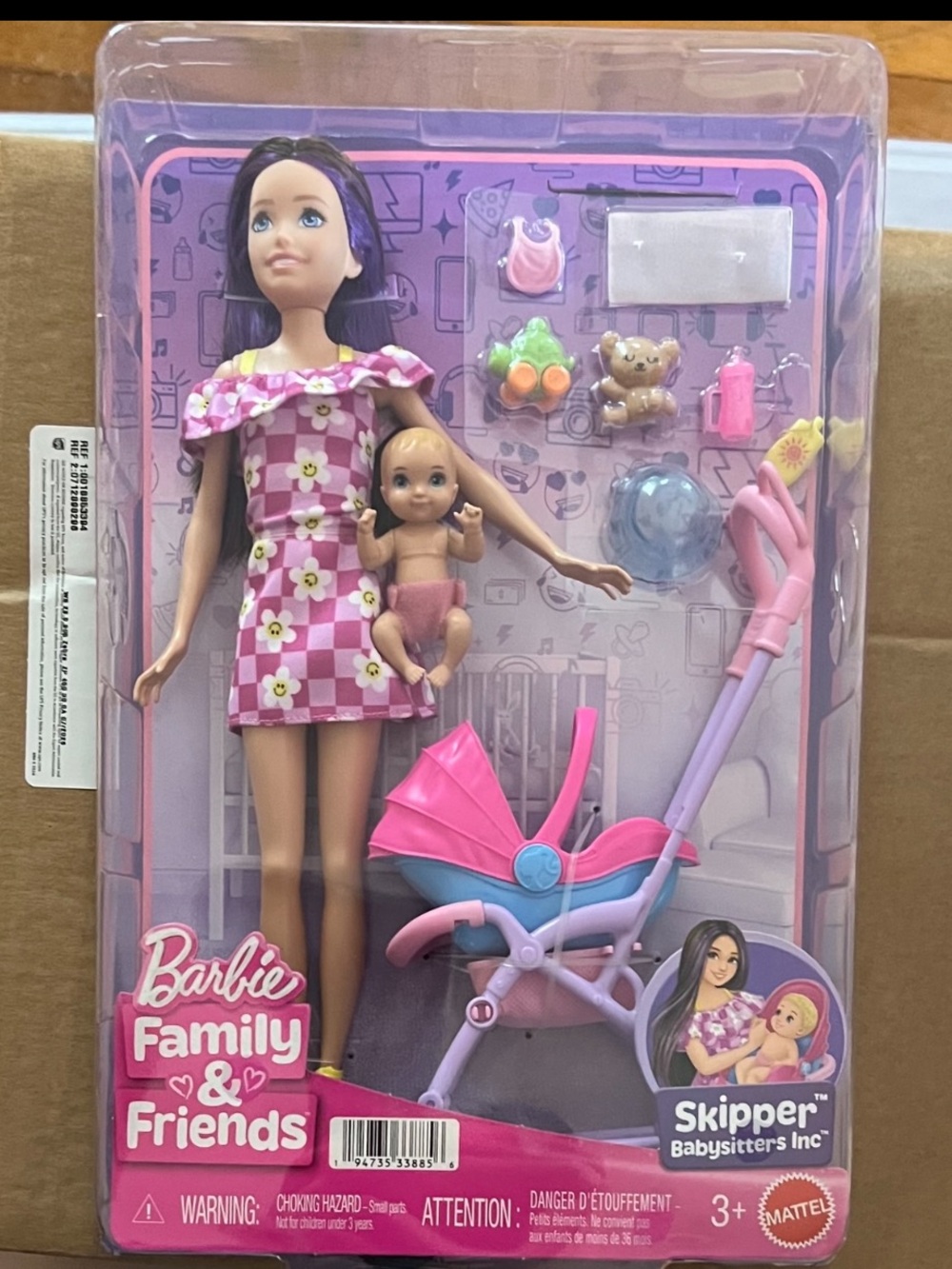 Barbie Family & Friends Skipper Babysitters Inc Stroller Playset